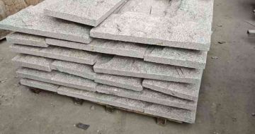 广东芝麻白蘑菇石，自然面