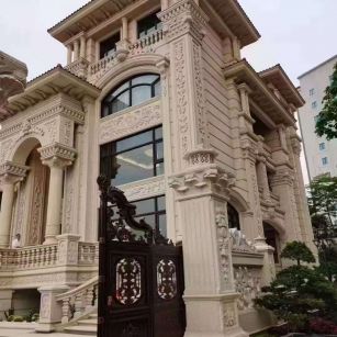 广东黄金麻别墅外墙异形定制