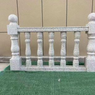 广东芝麻白阳台栏杆 花岗岩栏杆