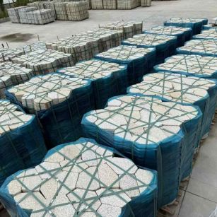 广东黄金麻冰裂纹 碎拼