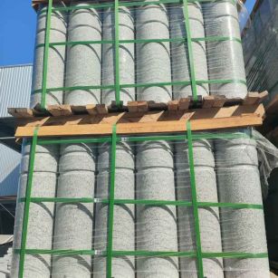 广东挡车柱芝麻白 挡车石