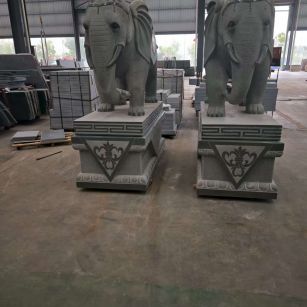 广东芝麻灰花岗岩对象 芝麻白芝麻灰大象