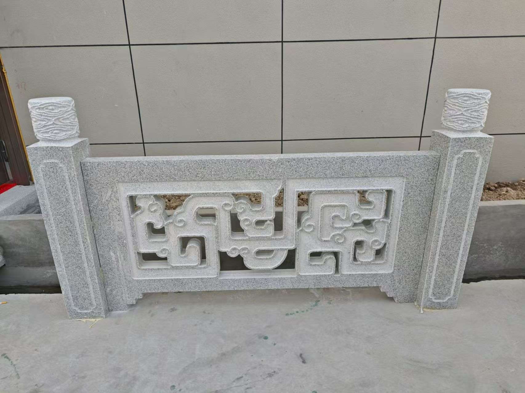 广东芝麻白河道栏杆 桥栏杆