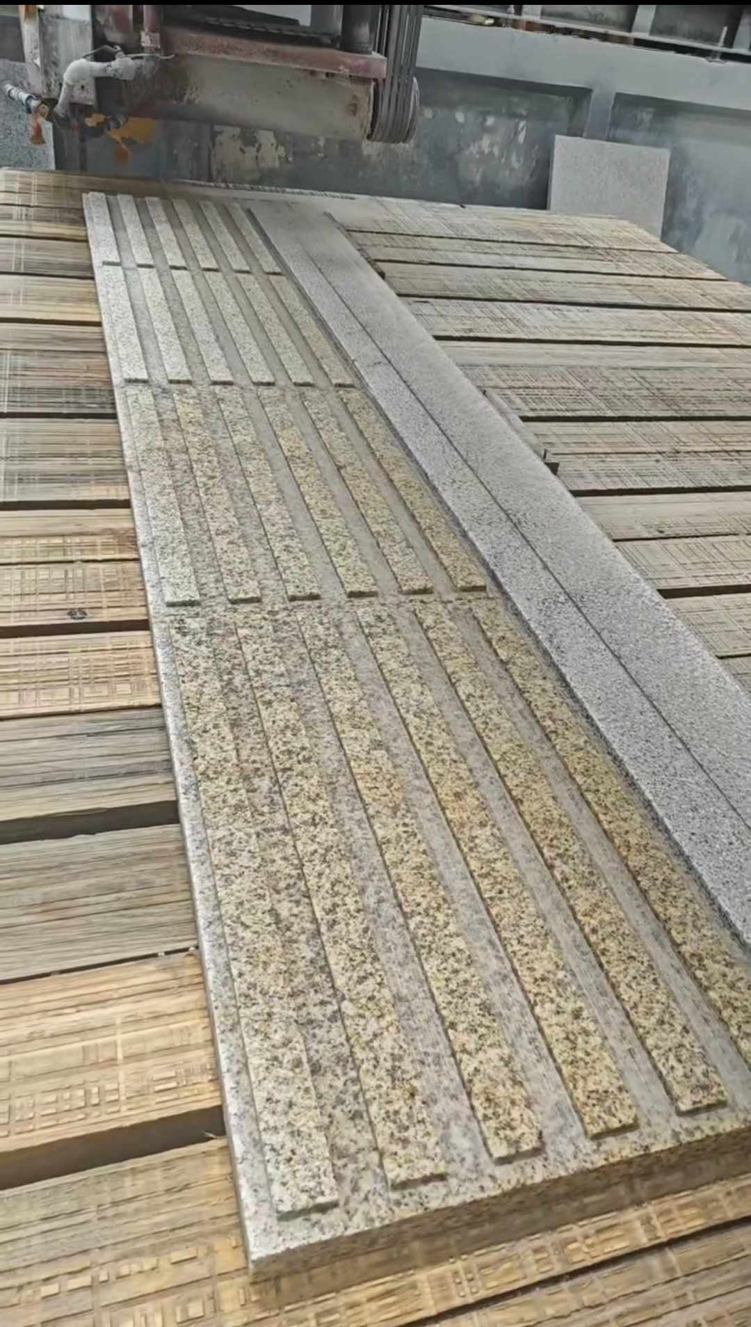 广东黄金麻盲道石 盲条